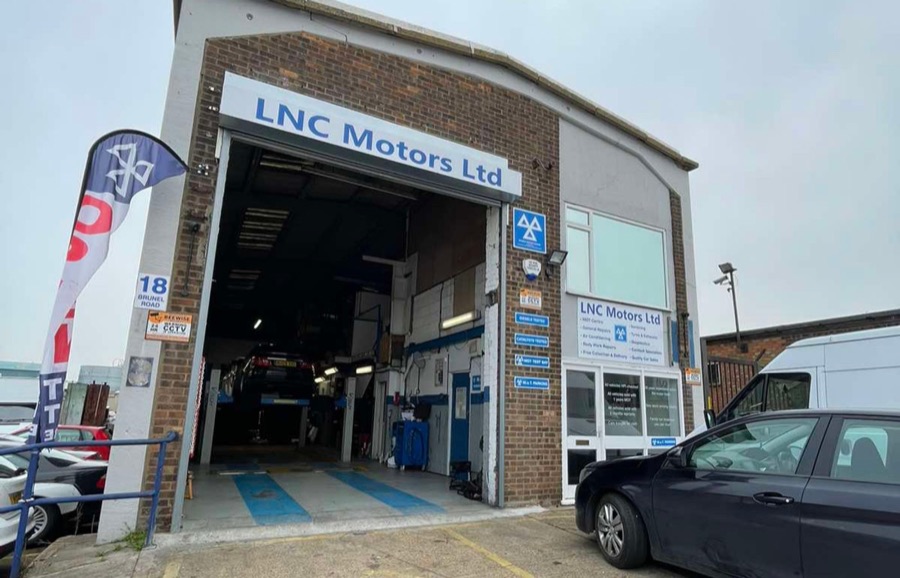 LNC Motors Ltd garage at 18 Brunel Road, Clacton-on-Sea